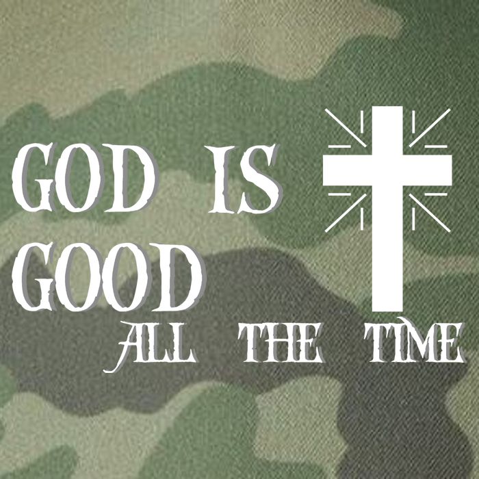 God Is Good All The Time With Cross Legacy Tie Dye Trucker Hat