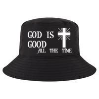God Is Good All The Time With Cross Cool Comfort Performance Bucket Hat
