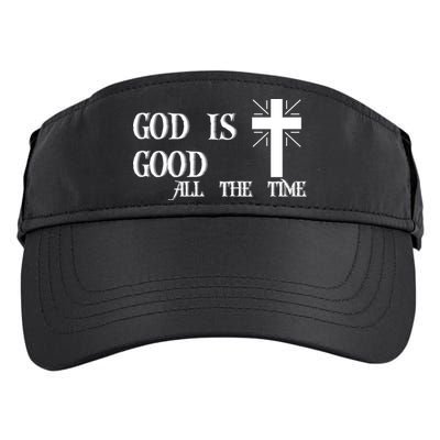 God Is Good All The Time With Cross Adult Drive Performance Visor
