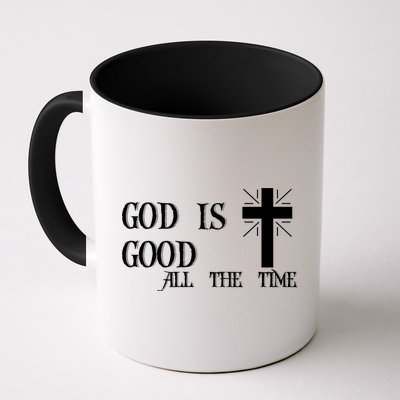 God Is Good All The Time With Cross Mug