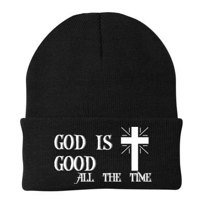 God Is Good All The Time With Cross Beanie