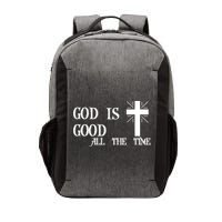 God Is Good All The Time With Cross Vector Backpack
