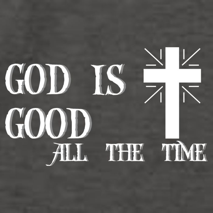 God Is Good All The Time With Cross Vector Backpack