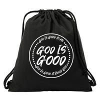 God is Good To Me  Good At Being God Drawstring Bag