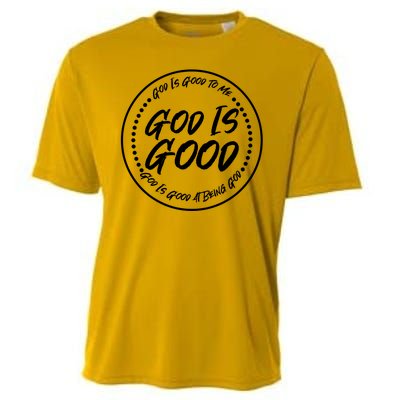 God is Good To Me  Good At Being God Cooling Performance Crew T-Shirt