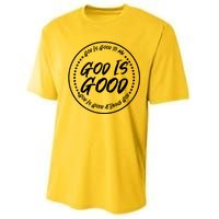 God is Good To Me  Good At Being God Performance Sprint T-Shirt