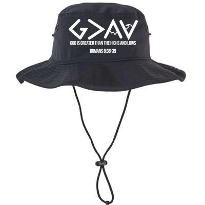 God Is Greater Romans 3:38 Bucket Hat