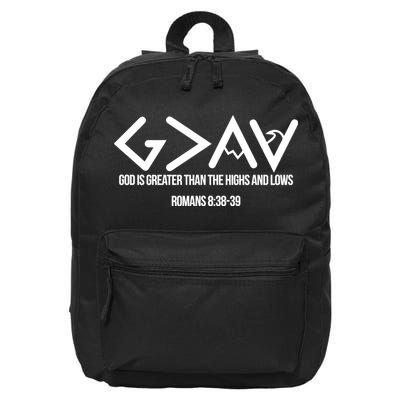 God Is Greater Romans 3:38 16 in Basic Backpack
