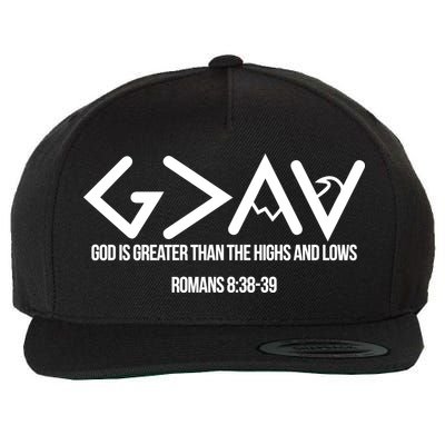 God Is Greater Romans 3:38 Wool Snapback Cap