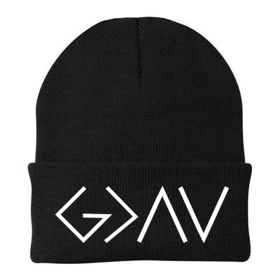 God is Greater Than Our Highs And Lows Beanie