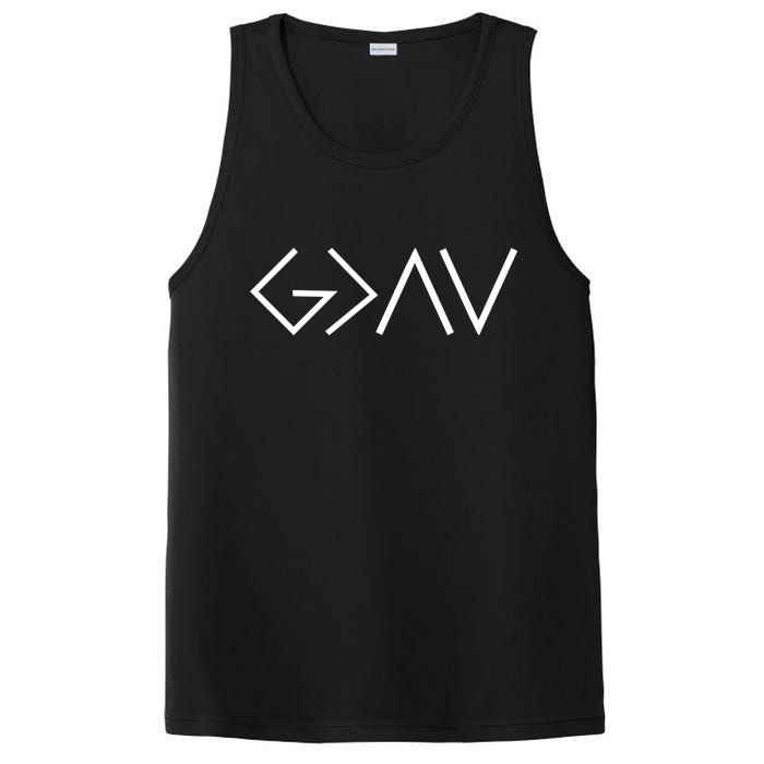 God is Greater Than Our Highs And Lows PosiCharge Competitor Tank