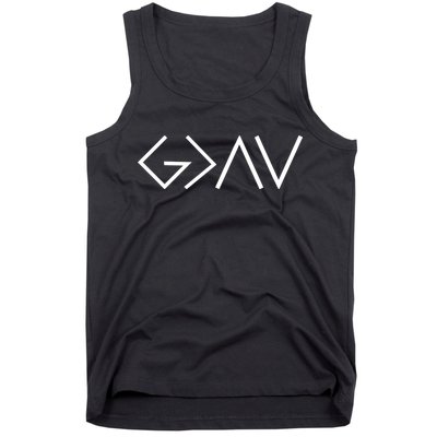 God is Greater Than Our Highs And Lows Tank Top