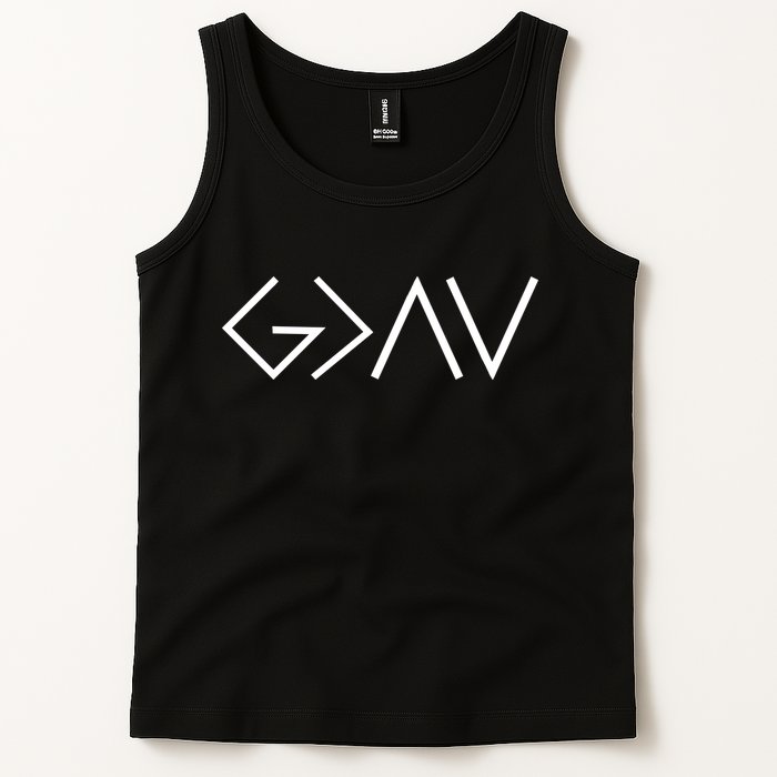God is Greater Than Our Highs And Lows Tank Top