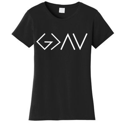 God is Greater Than Our Highs And Lows Women's T-Shirt