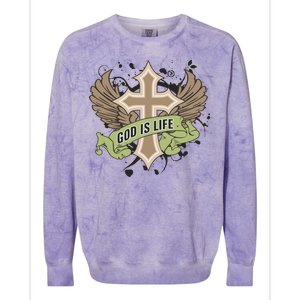 God is Life Colorblast Crewneck Sweatshirt