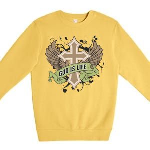 God is Life Premium Crewneck Sweatshirt