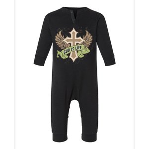 God is Life Infant Fleece One Piece