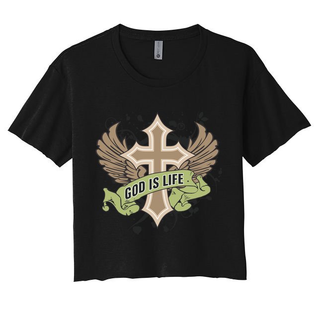 God is Life Crop Top