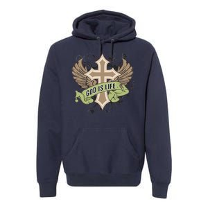 God is Life Premium Hoodie