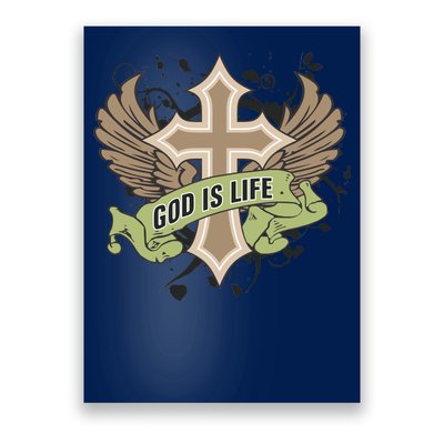 God is Life Poster