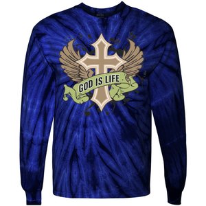 God is Life Tie-Dye Long Sleeve Shirt