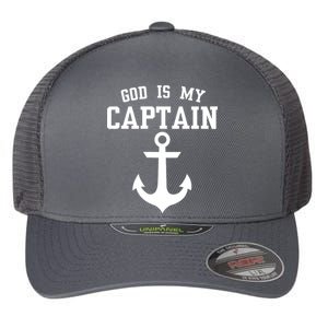 God Is My Captain Flexfit Unipanel Trucker Cap