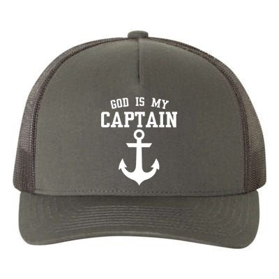 God Is My Captain Yupoong Adult 5-Panel Trucker Hat