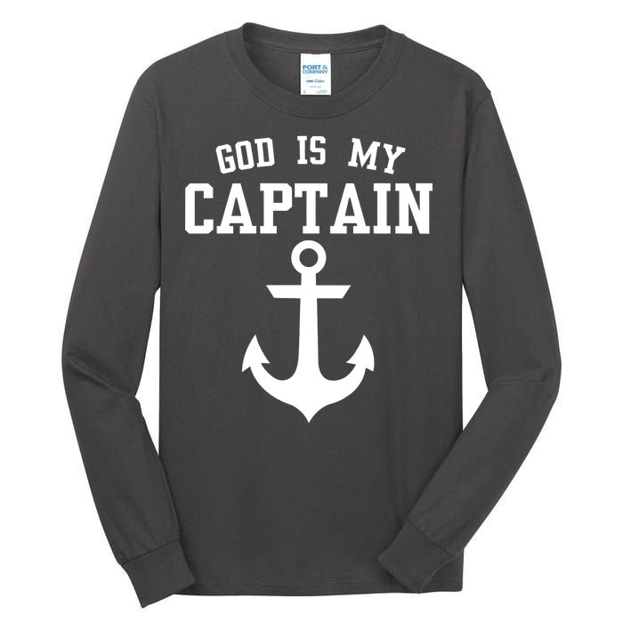 God Is My Captain Tall Long Sleeve T-Shirt