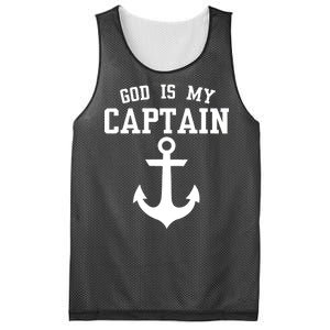 God Is My Captain Mesh Reversible Basketball Jersey Tank