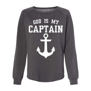 God Is My Captain Womens California Wash Sweatshirt