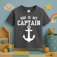 God Is My Captain Toddler T-Shirt