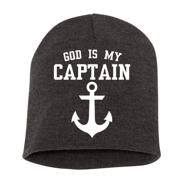 God Is My Captain Short Acrylic Beanie
