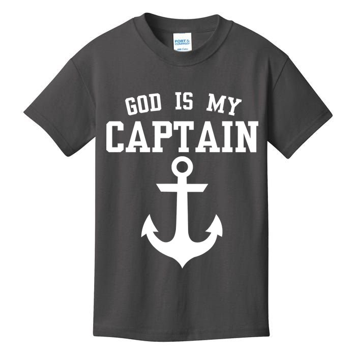 God Is My Captain Kids T-Shirt