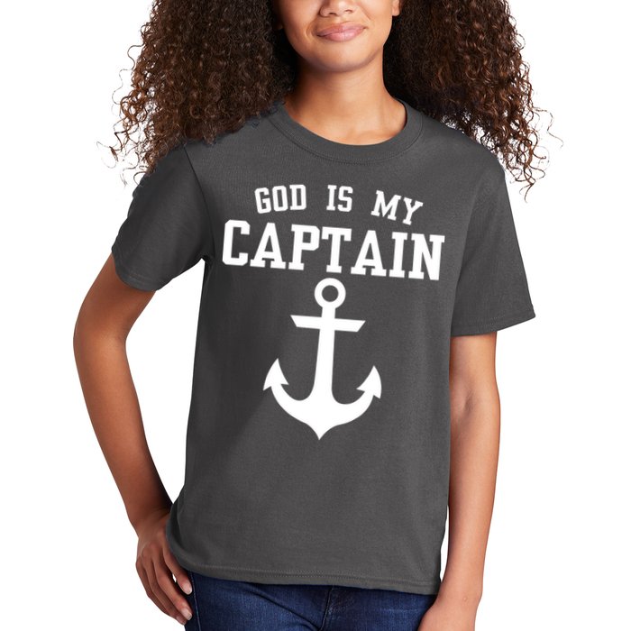 God Is My Captain Kids T-Shirt