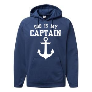 God Is My Captain Performance Fleece Hoodie