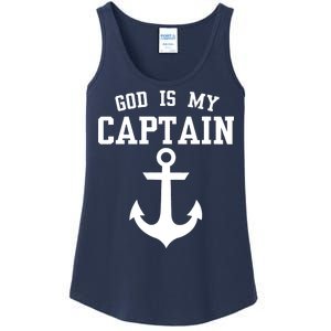 God Is My Captain Ladies Essential Tank