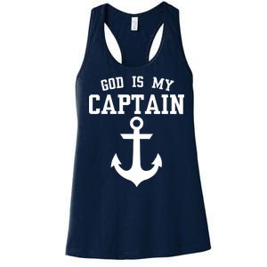 God Is My Captain Women's Racerback Tank