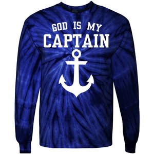 God Is My Captain Tie-Dye Long Sleeve Shirt