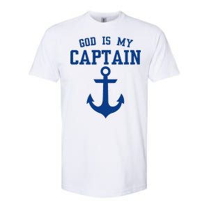 God Is My Captain Softstyle CVC T-Shirt