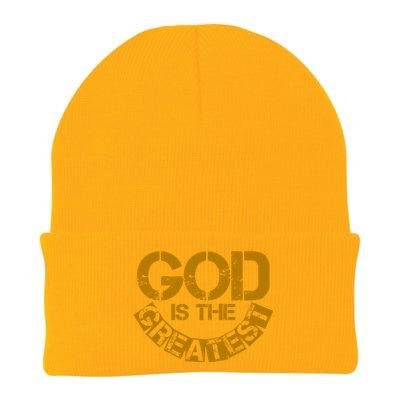 GOD is the Greatest Army Stamp Print Knit Cap Winter Beanie