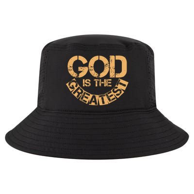 GOD is the Greatest Army Stamp Print Cool Comfort Performance Bucket Hat