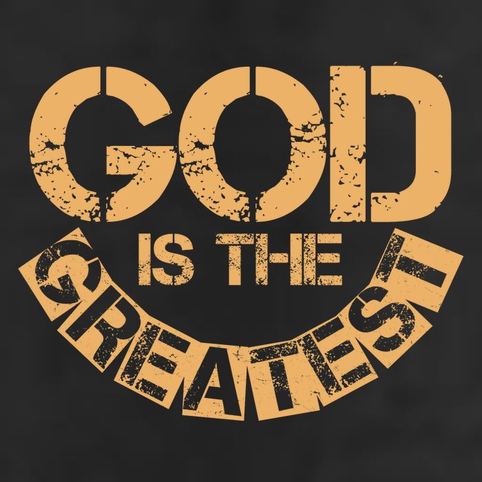 GOD is the Greatest Army Stamp Print 7 Panel Mesh Trucker Snapback Hat