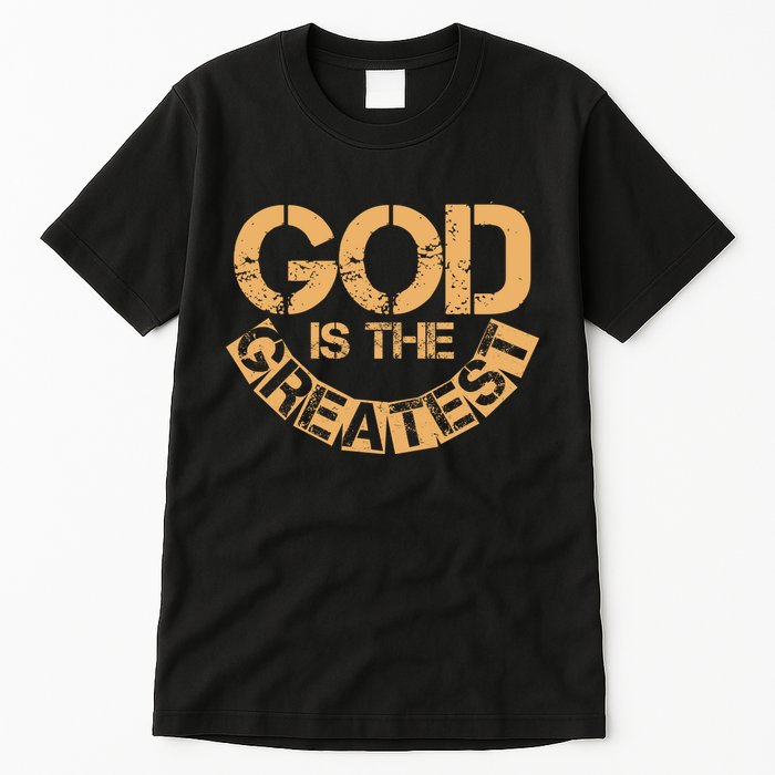 GOD is the Greatest Army Stamp Print Tall T-Shirt