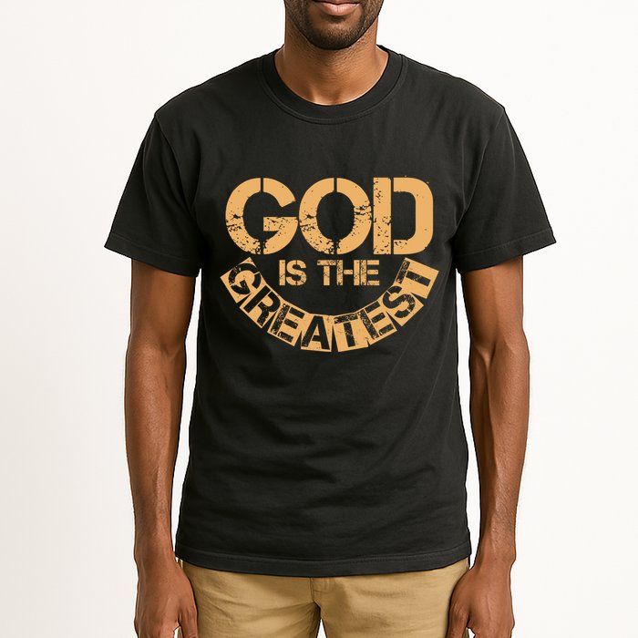 GOD is the Greatest Army Stamp Print Tall T-Shirt