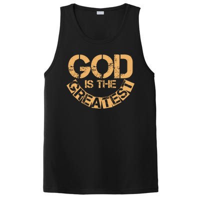 GOD is the Greatest Army Stamp Print PosiCharge Competitor Tank