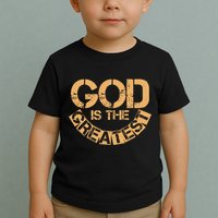 GOD is the Greatest Army Stamp Print Toddler T-Shirt