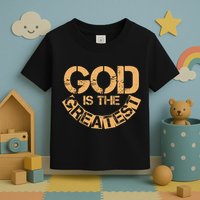 GOD is the Greatest Army Stamp Print Toddler T-Shirt