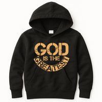 GOD is the Greatest Army Stamp Print Kids Hoodie