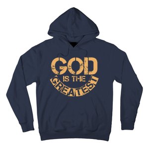 GOD is the Greatest Army Stamp Print Hoodie