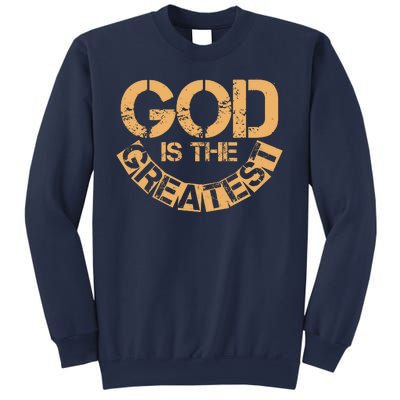 GOD is the Greatest Army Stamp Print Sweatshirt